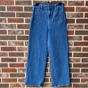 Jillian Harris Classic Blue Wide Leg Jeans